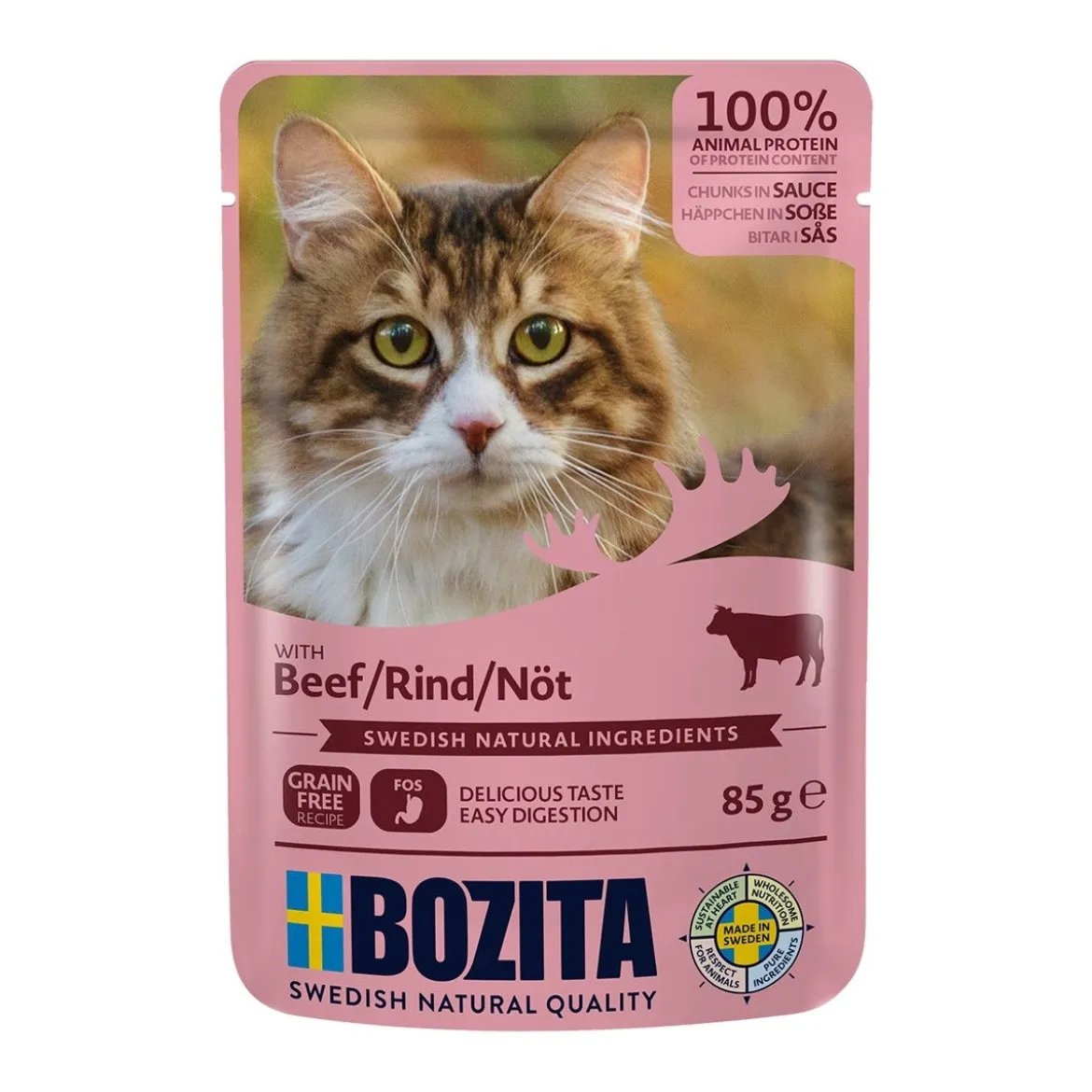 Bozita Feline nautaa kastikkeessa 85g
