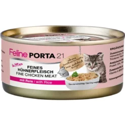 Feline Porta 21 Kitten Kana & Riisi, 90 g