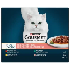 Gourmet Perle Mini Fillets Meat&Fish Gravy 24x85g