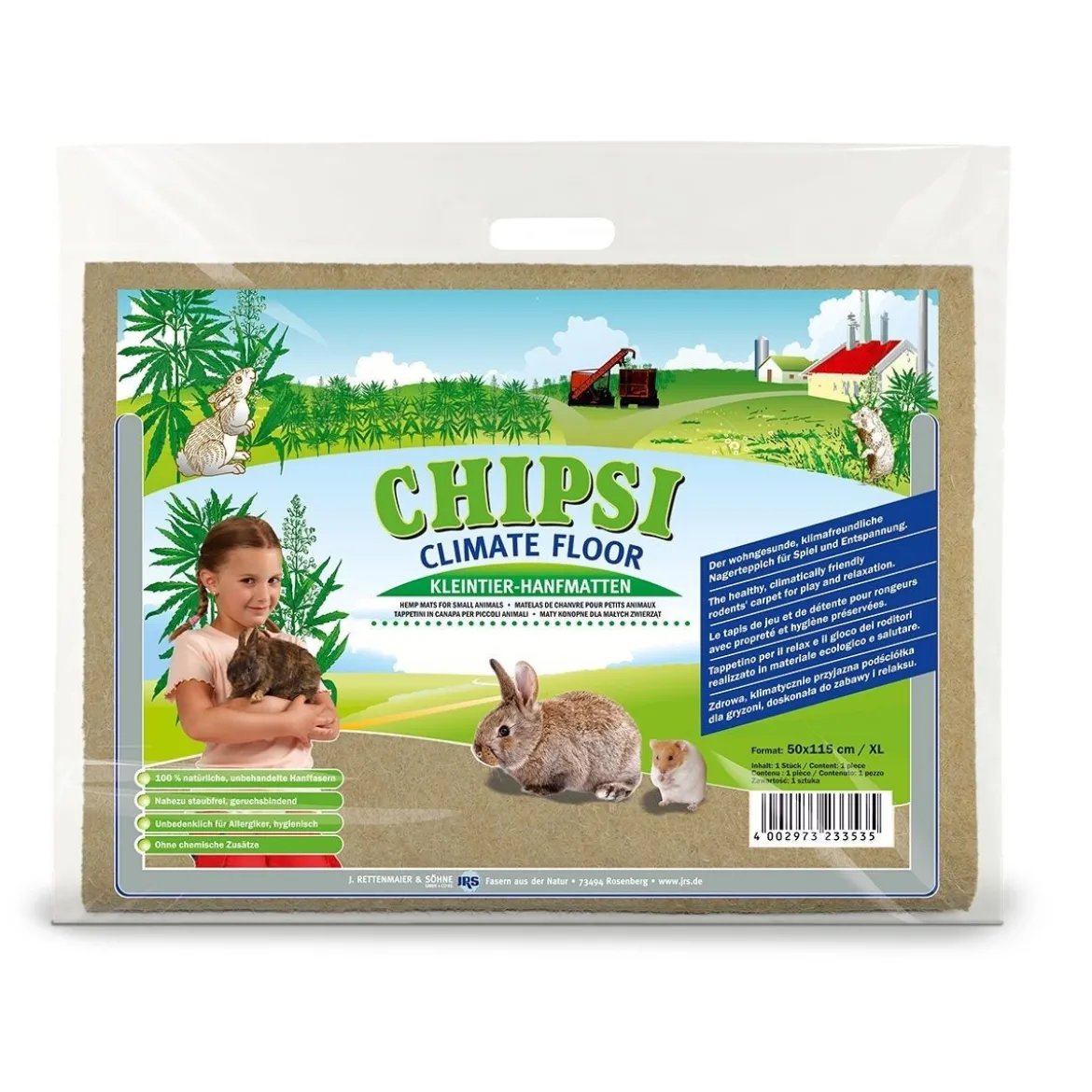 Hamppumatto Chipsi Climate Floor