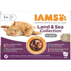 Iams Advanced Nutrition Adult Gravy Liha- & kalalajitelma 12 x 85 g