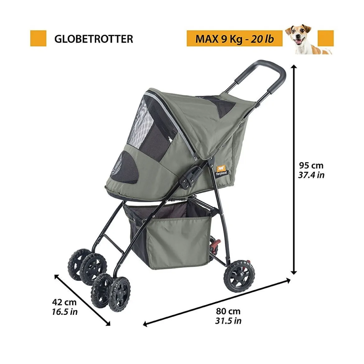 Koiran rattaat Ferplast Globetrotter