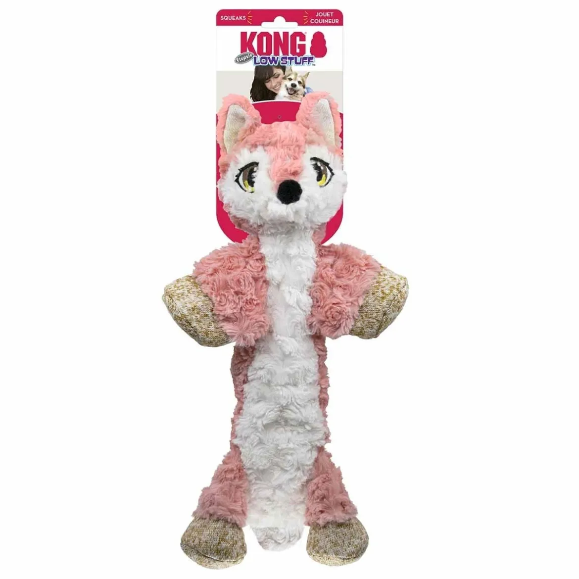 KONG-pehmolelu Low Stuff Flopzie Kettu M