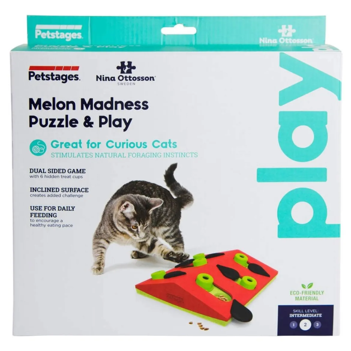 Nina Ottosson Cat Melon Madness Puzzle and Play punainen