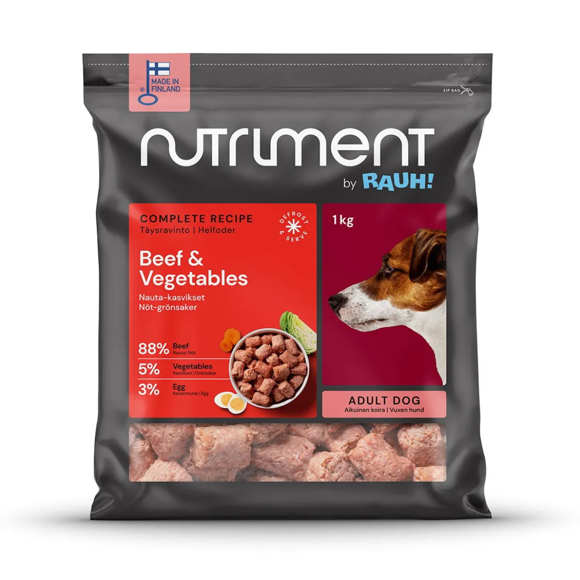 Nutriment by RAUH! Nauta-kasvispullat 1 kg