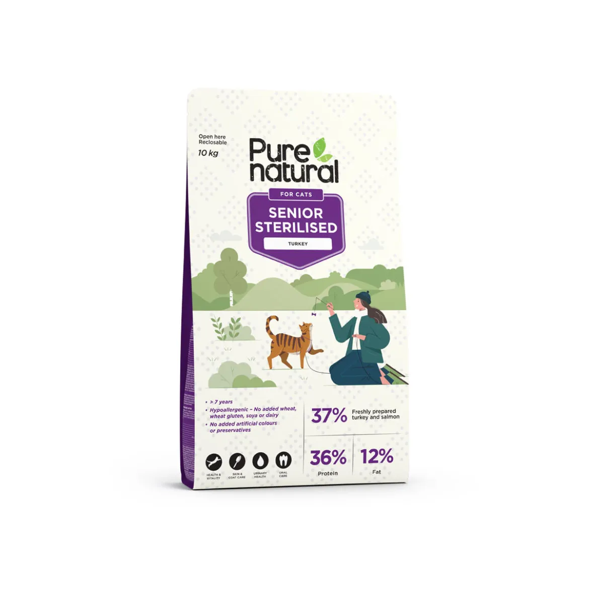 Purenatural Cat Senior Turkey
