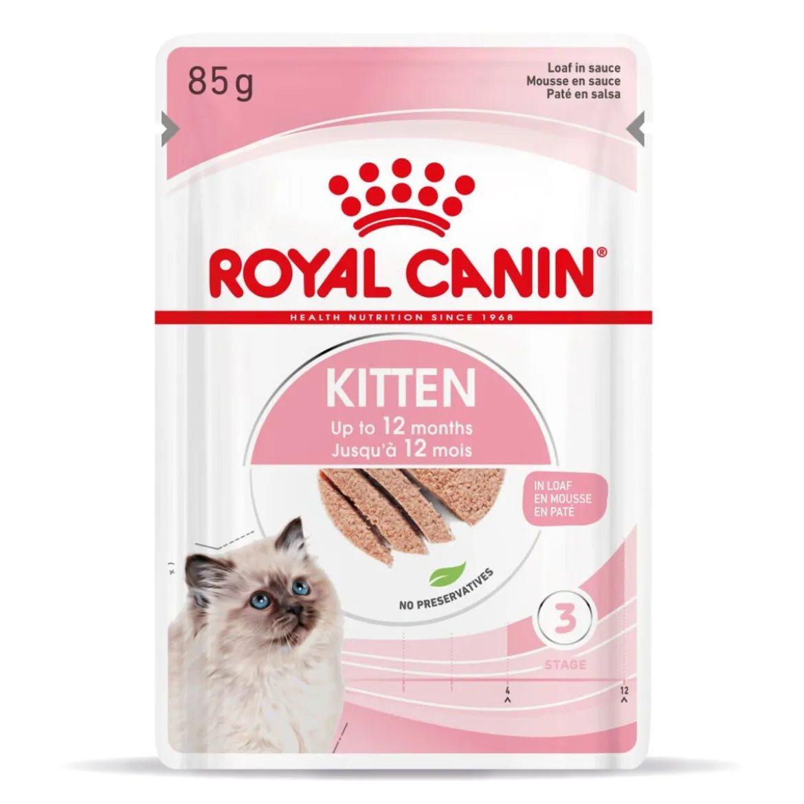 Royal Canin Kitten Loaf 85g, 48-pack