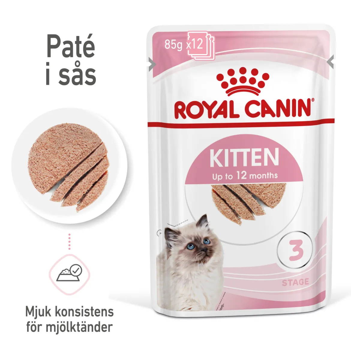 Royal Canin Kitten Loaf 85g, 48-pack