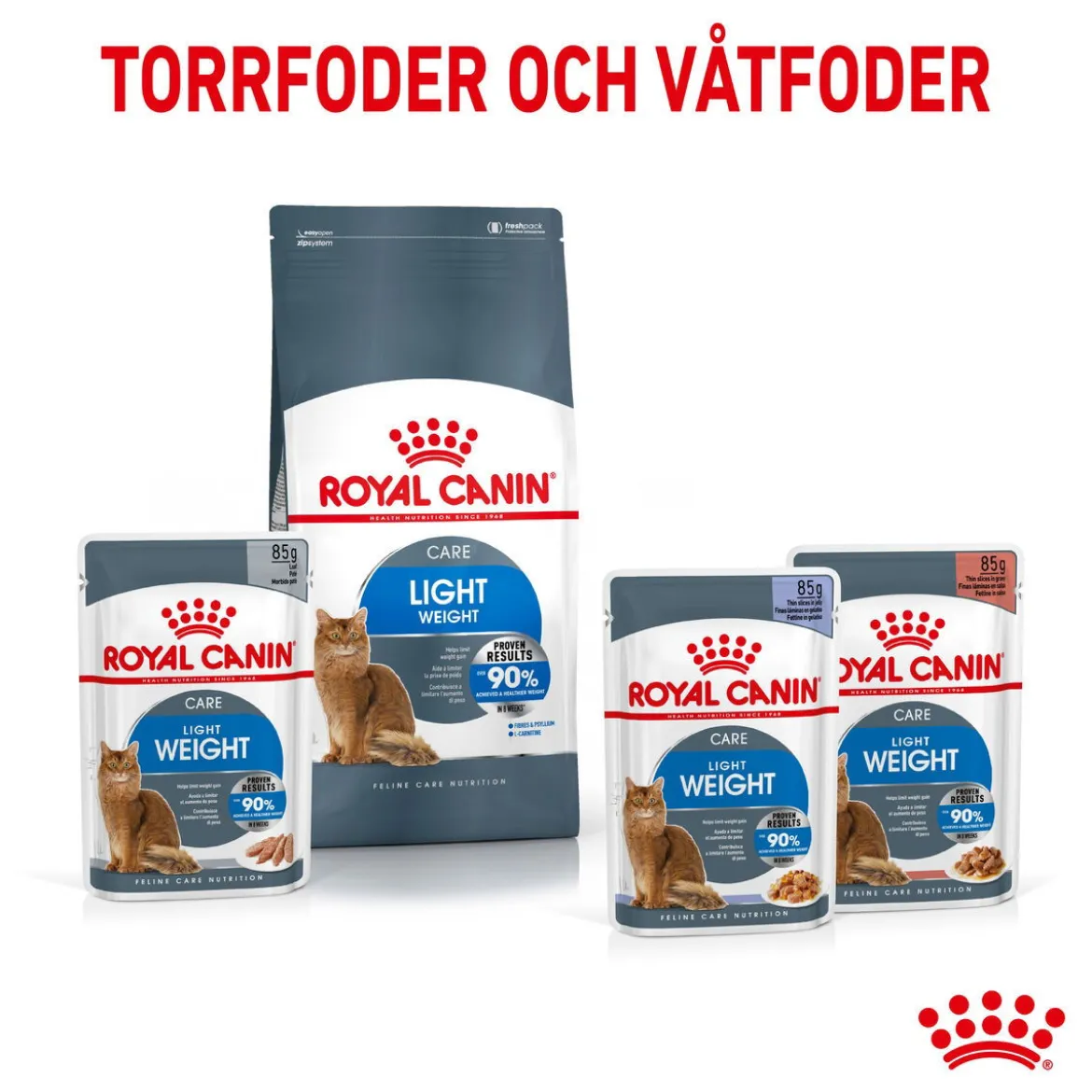 Royal Canin Ultra Light Gravy 85g, 48-pack