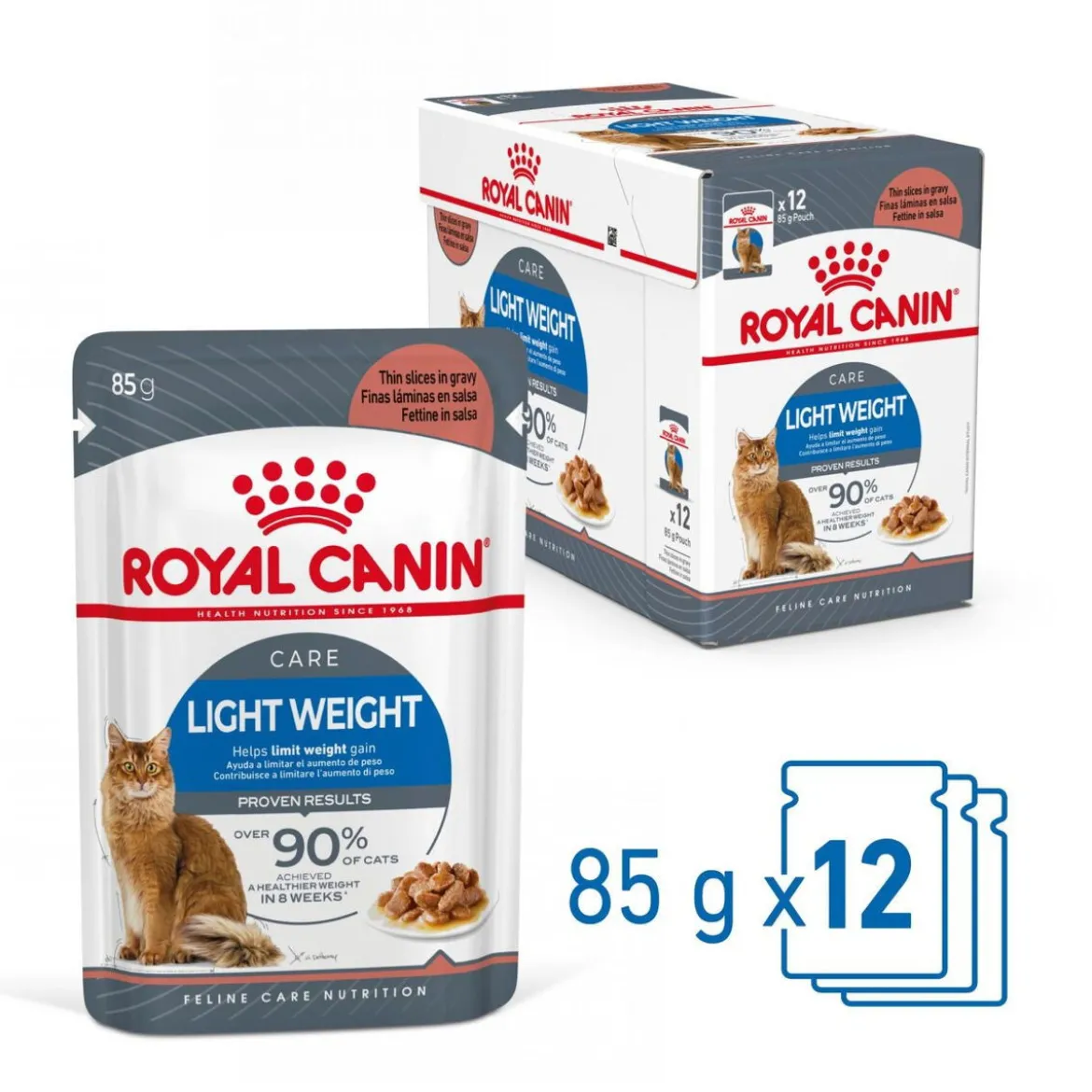 Royal Canin Ultra Light Gravy 85g, 48-pack