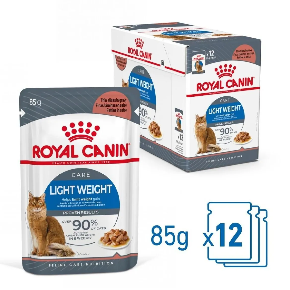 Royal Canin Ultra Light Gravy 85g, 48-pack