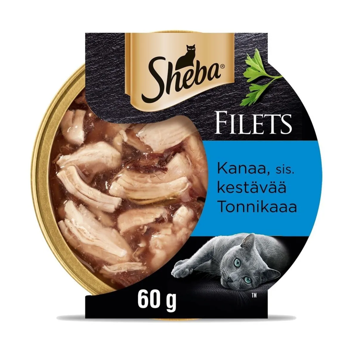 Sheba kana & tonnikala kastikkeessa 60g