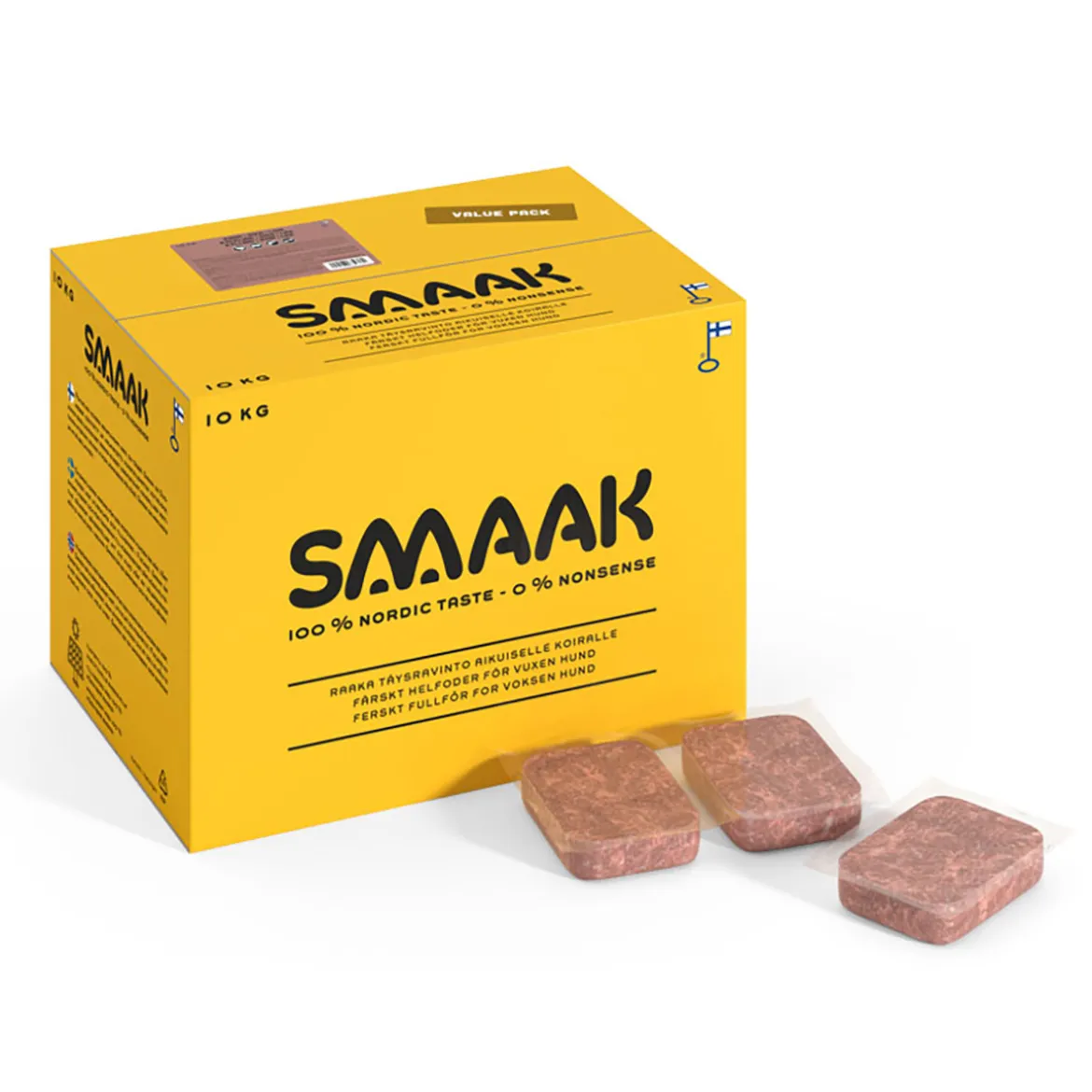 SMAAK kana, sika & lohi raaka täysravinto