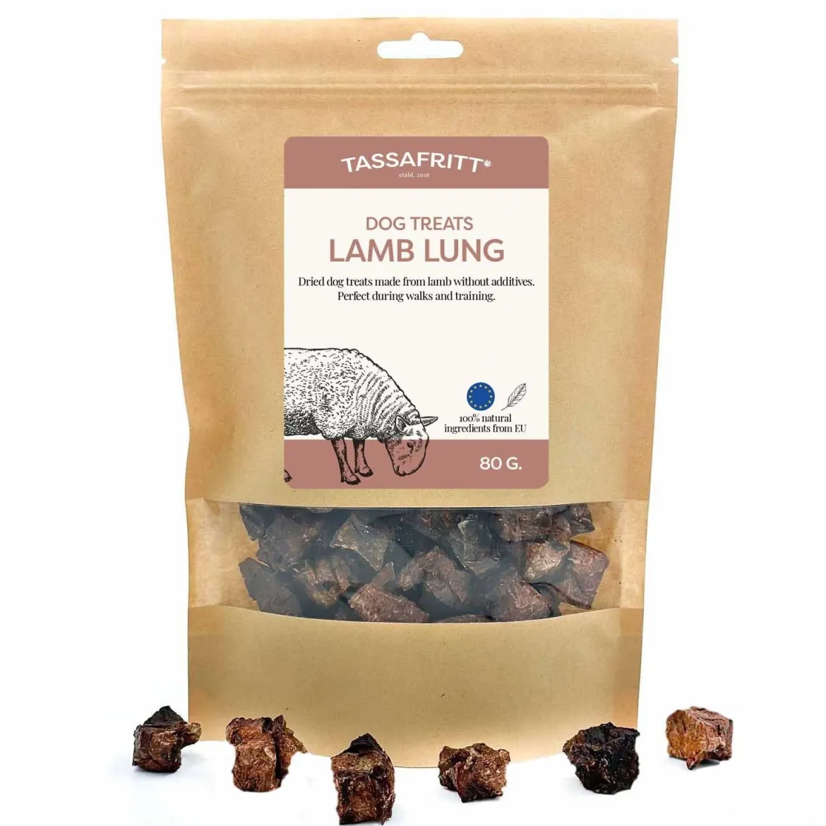 TassaFritt Lampaankeuhkopalat 80 g
