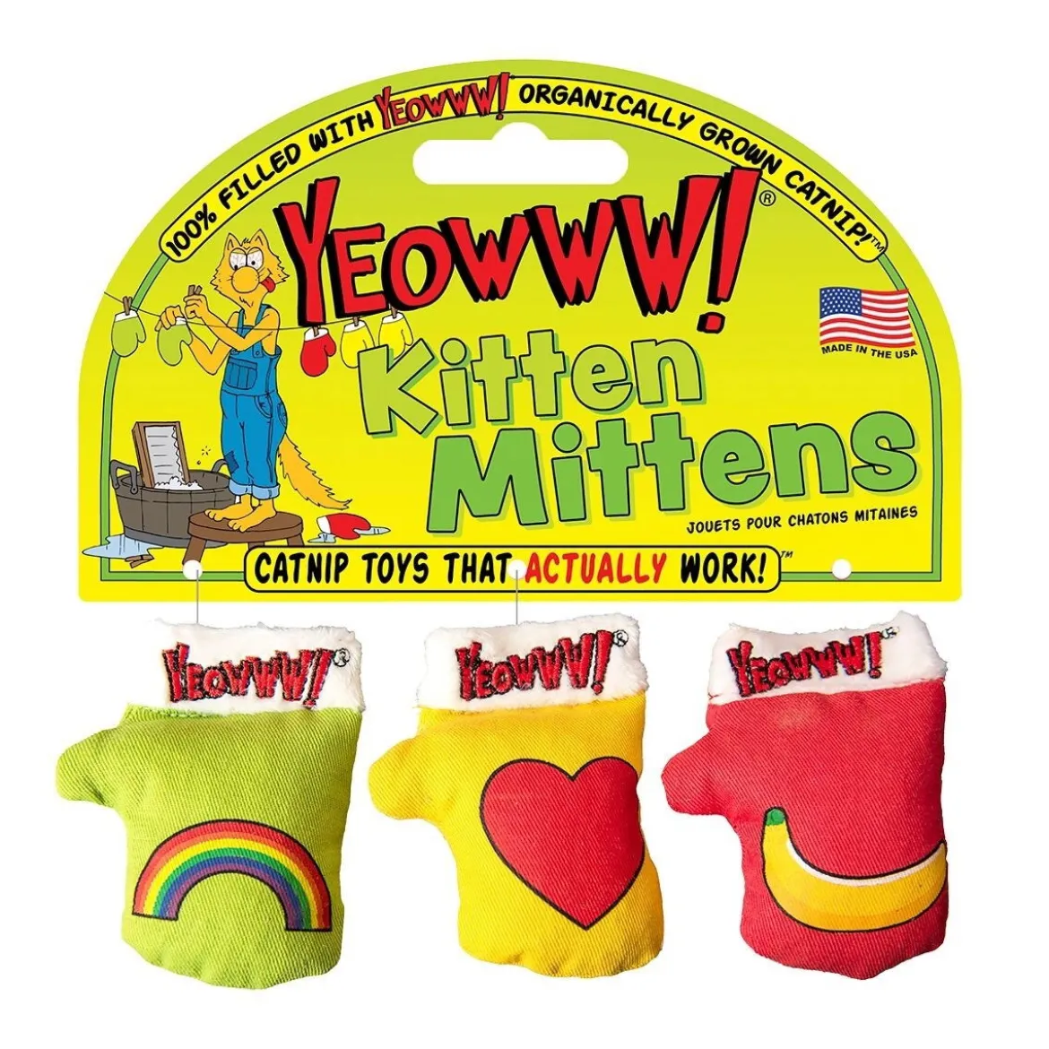 Yeowww kissanminttulelut Kitten Mittens 3 kpl